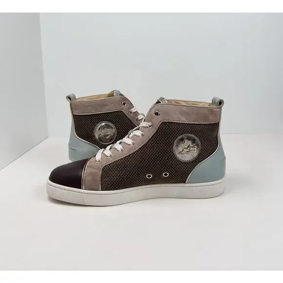 Size 9.5US - Christian Louboutin Multicolor High Top Sneakers Retail $1K!